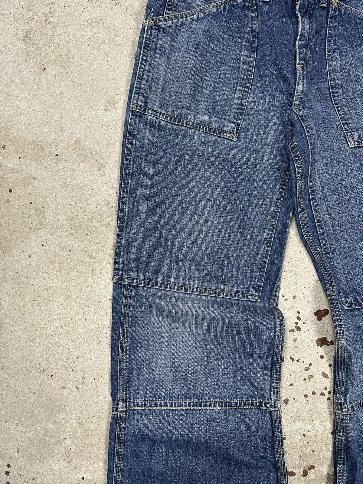 Carhartt × Lee × Vintage Vintage 90s Lee Workwear Flare Boot Cut Denim Pants Rare Size US 29 - 5 Thumbnail