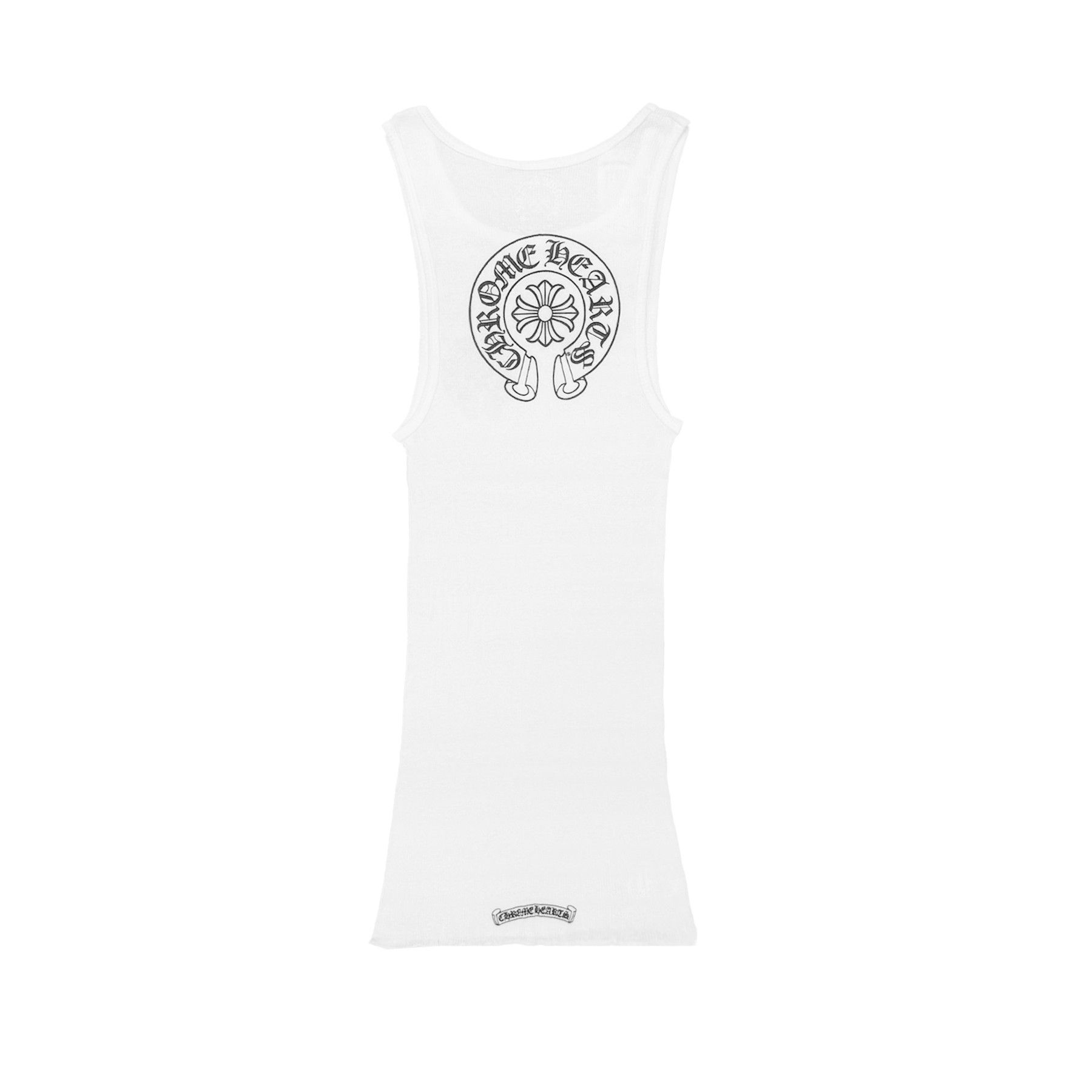 Chrome Hearts Chrome Hearts Horseshoe Logo White Tank Top Size L / US 10 / IT 46 - 2 Thumbnail