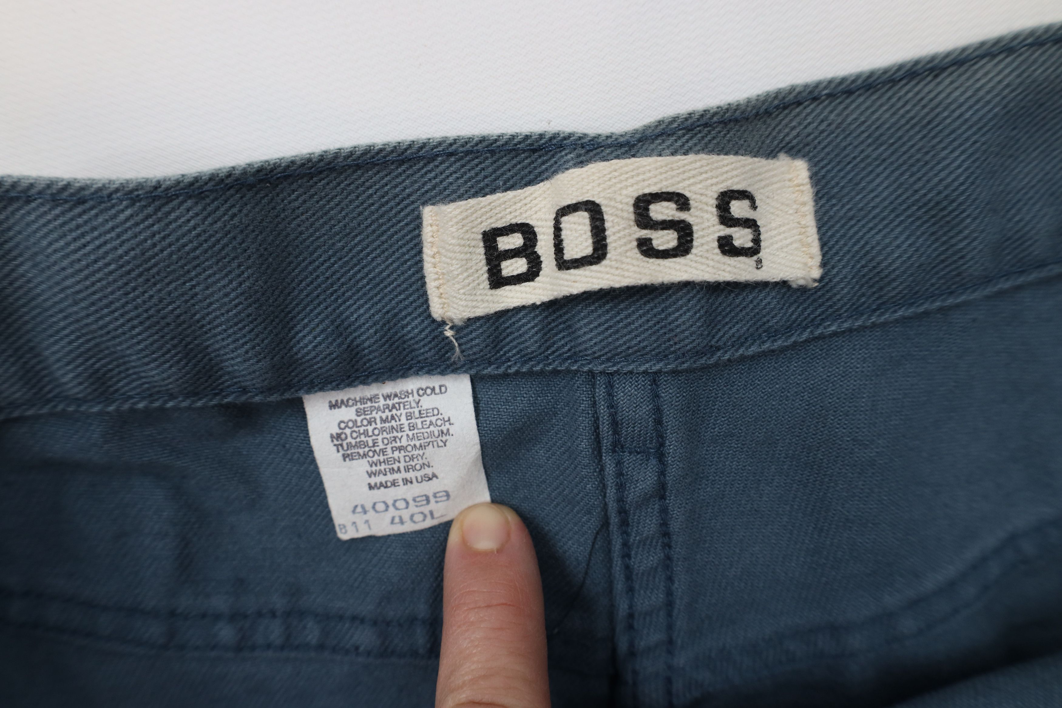 Vintage Deadstock Vintage 90s Boss Skateboard Jeans Teal Blue USA Size US 40 / EU 56 - 9 Thumbnail