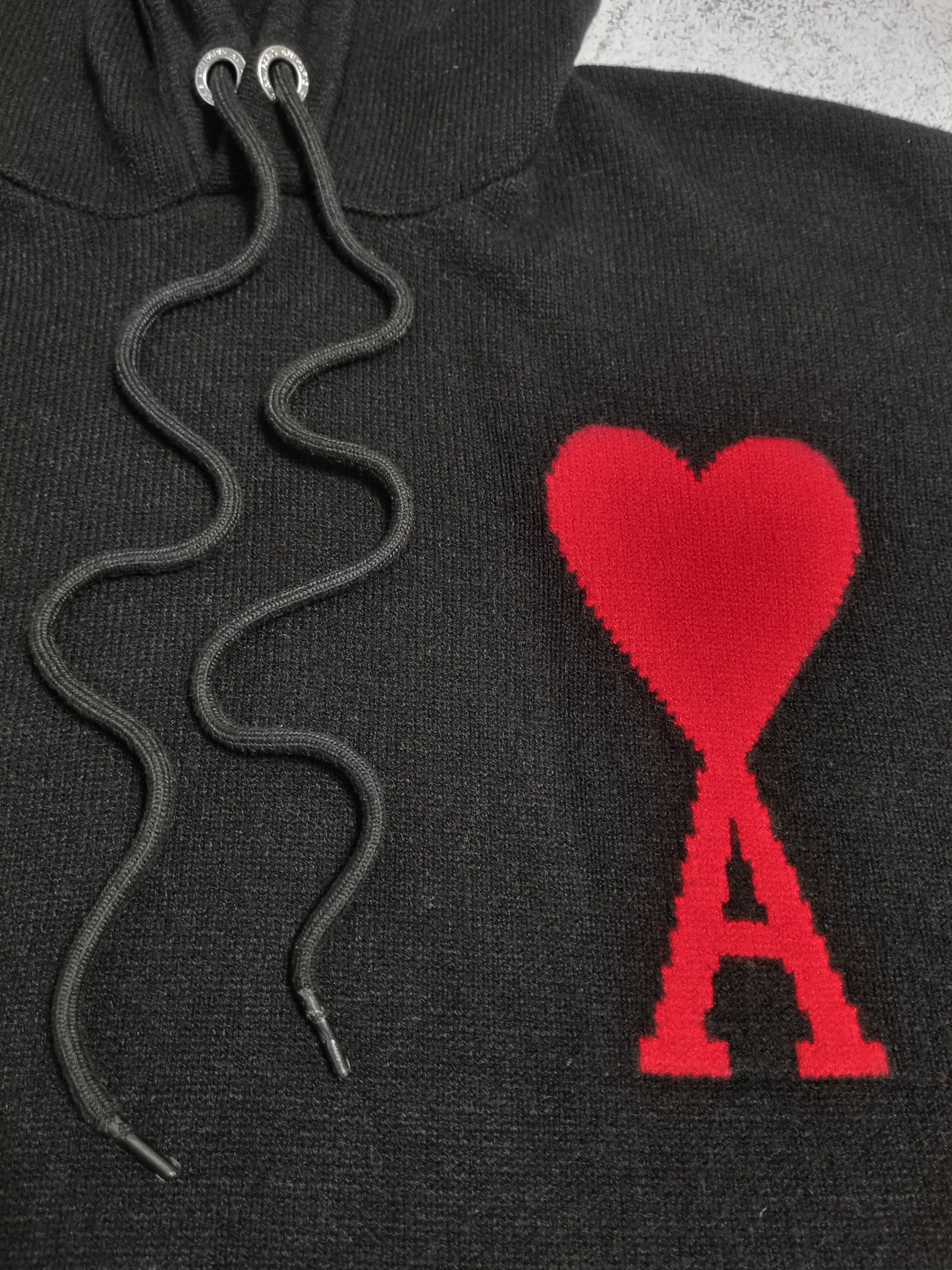 AMI AMI Alexandre Mattiussi De Coeur Large Heart Logo Hoodie Size US L / EU 52-54 / 3 - 4 Thumbnail
