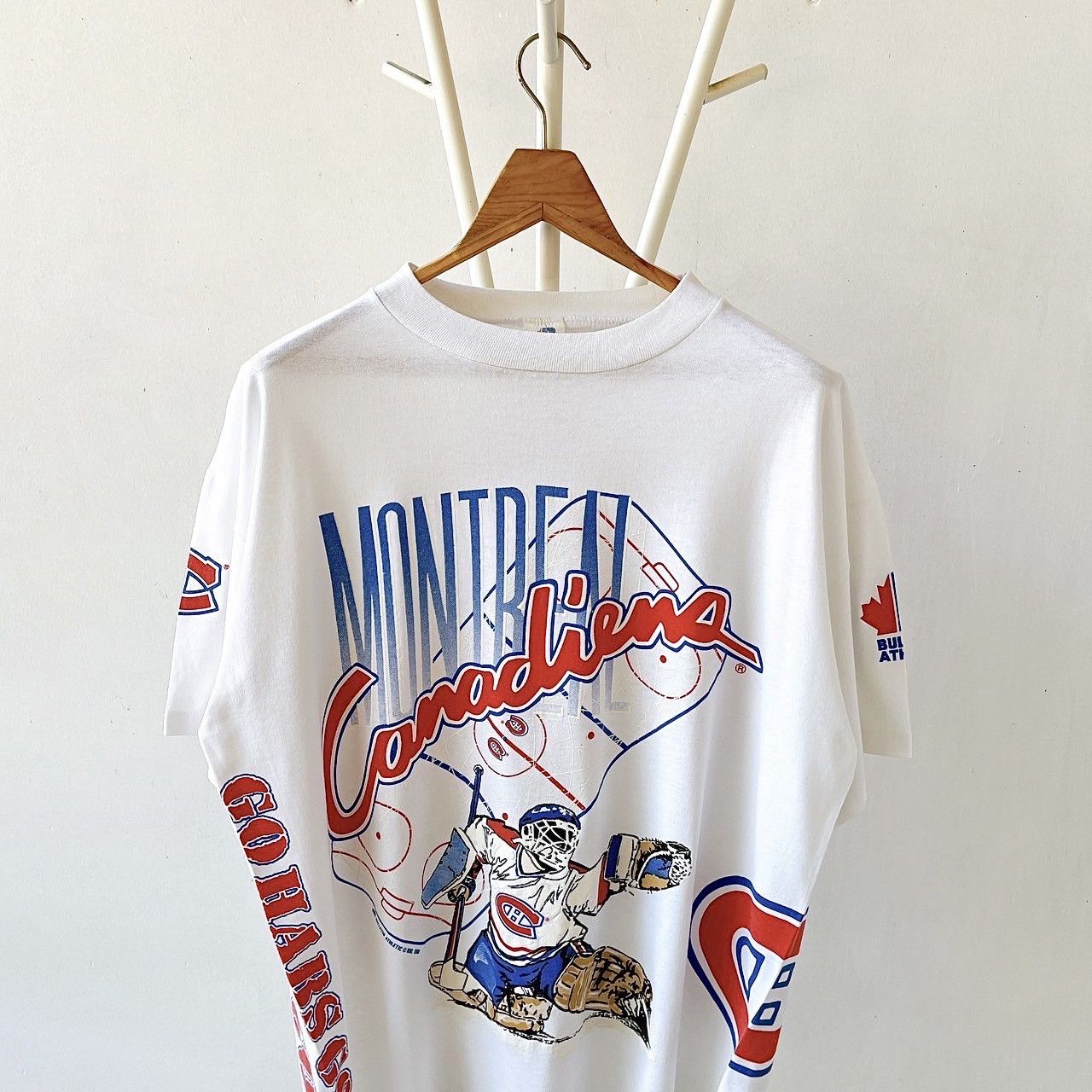 Vintage 90s Montreal Canadiens hockey OVP t-shirt/ L Size US L / EU 52-54 / 3 - 3 Thumbnail