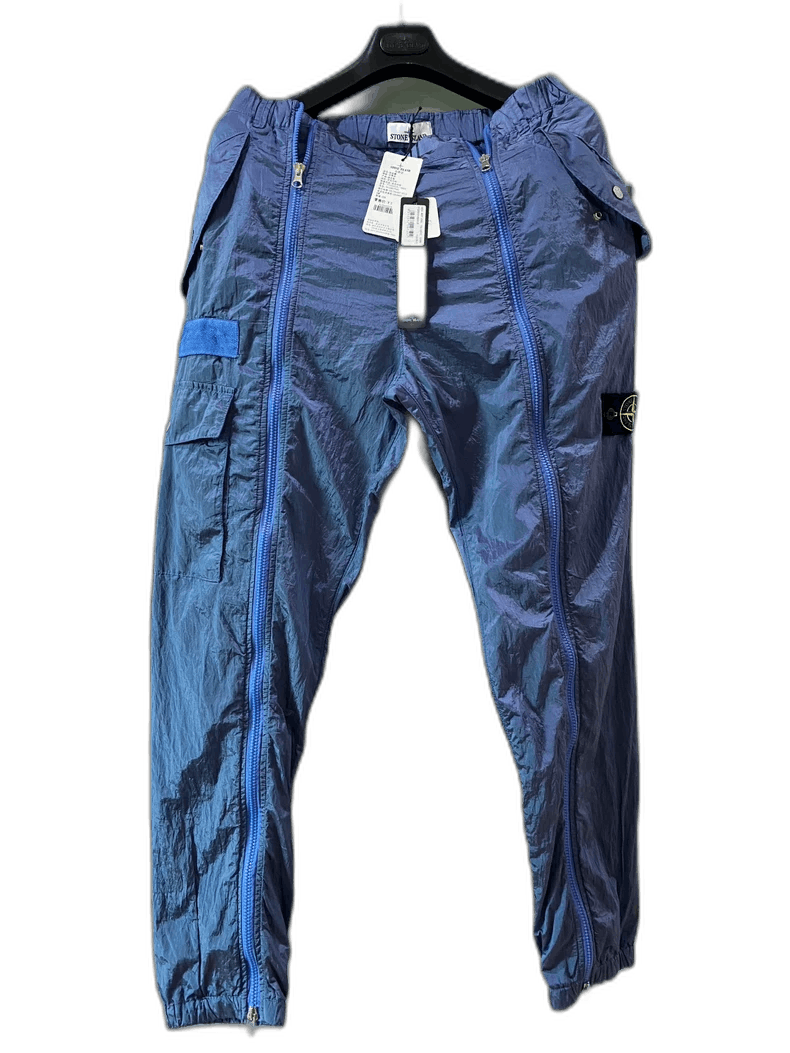 Stone Island Stone Island Double Zip Metallic Nylon Pants-yf Size US 36 / EU 52 - 1 Thumbnail