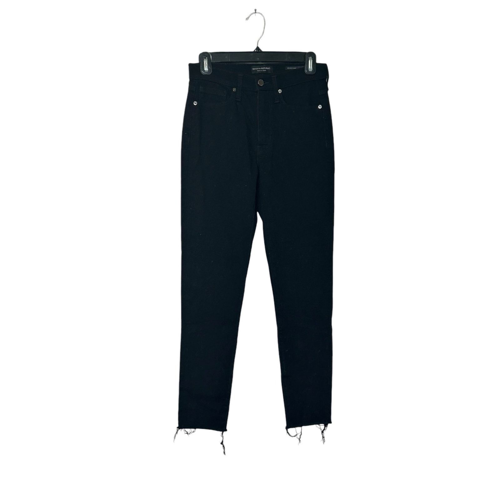 Banana Republic Banana Republic black high rise skinny jeans size 26 short Size 26" / US 2 / IT 38 - 8 Thumbnail