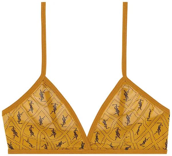 Saint Laurent Paris o1bcso1str0426 Bra in Mustard Size M / US 6-8 / IT 42-44 - 1 Thumbnail