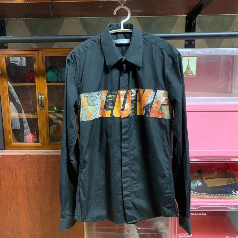 Givenchy Givenchy Size38 Graffiti Shirt Size US M / EU 48-50 / 2 - 2 Thumbnail