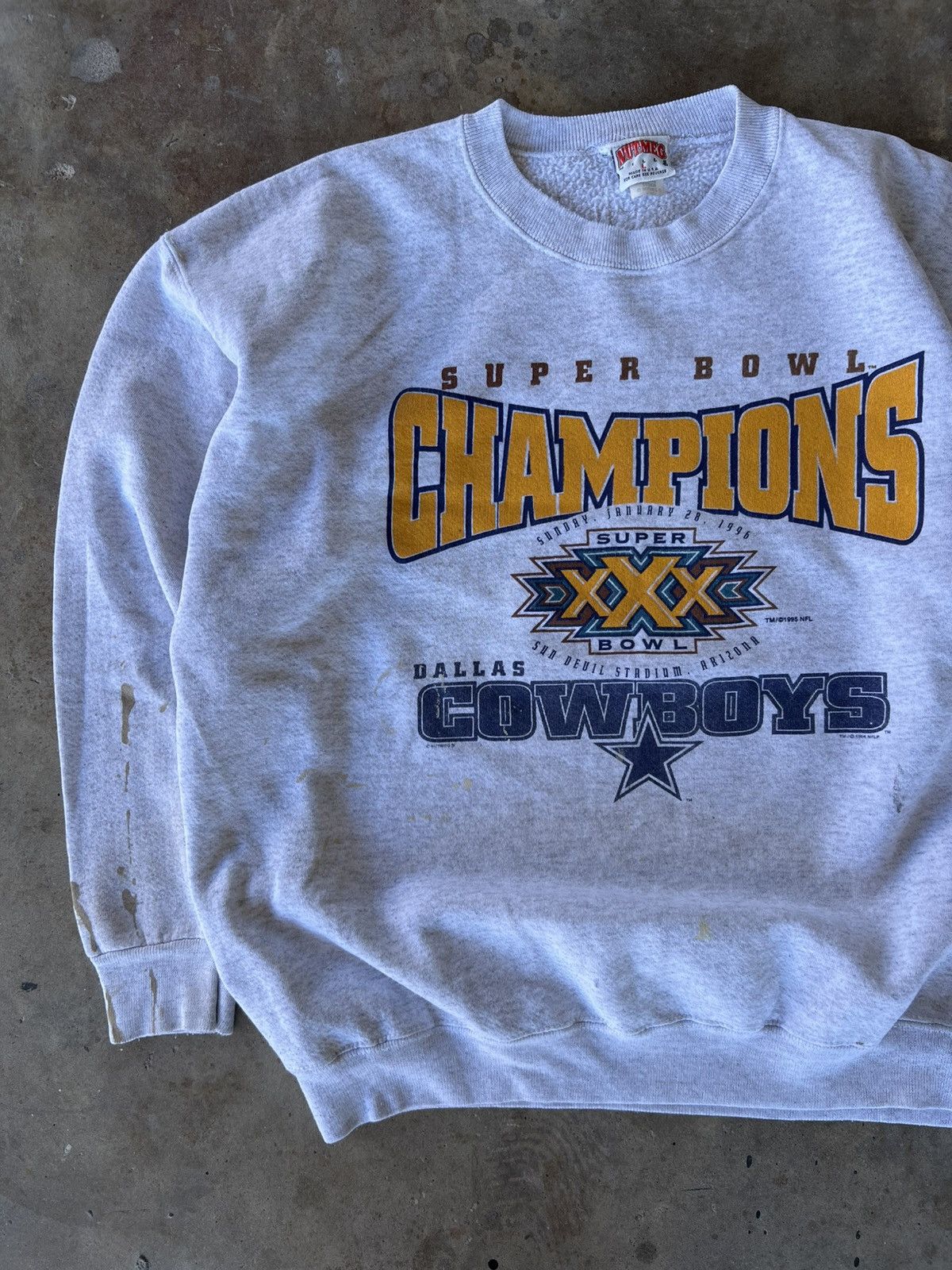 Starter Vtg 90’s NFL Dallas Cowboys Super Bowl Sweatshirt Crewneck Size US L / EU 52-54 / 3 - 1 Thumbnail