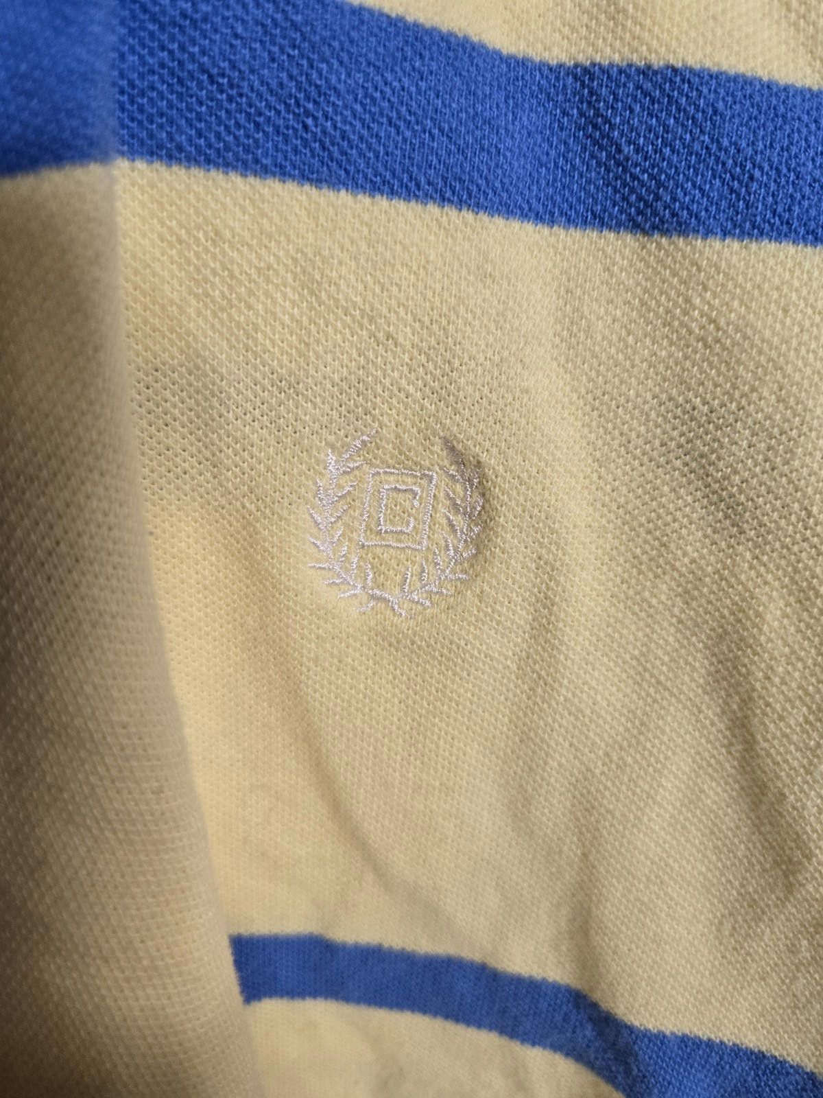 Chaps Chaps Golf Polo Shirt XXL 2X 2XL Pastel Yellow Blue Strip Size US XXL / EU 58 / 5 - 11 Thumbnail