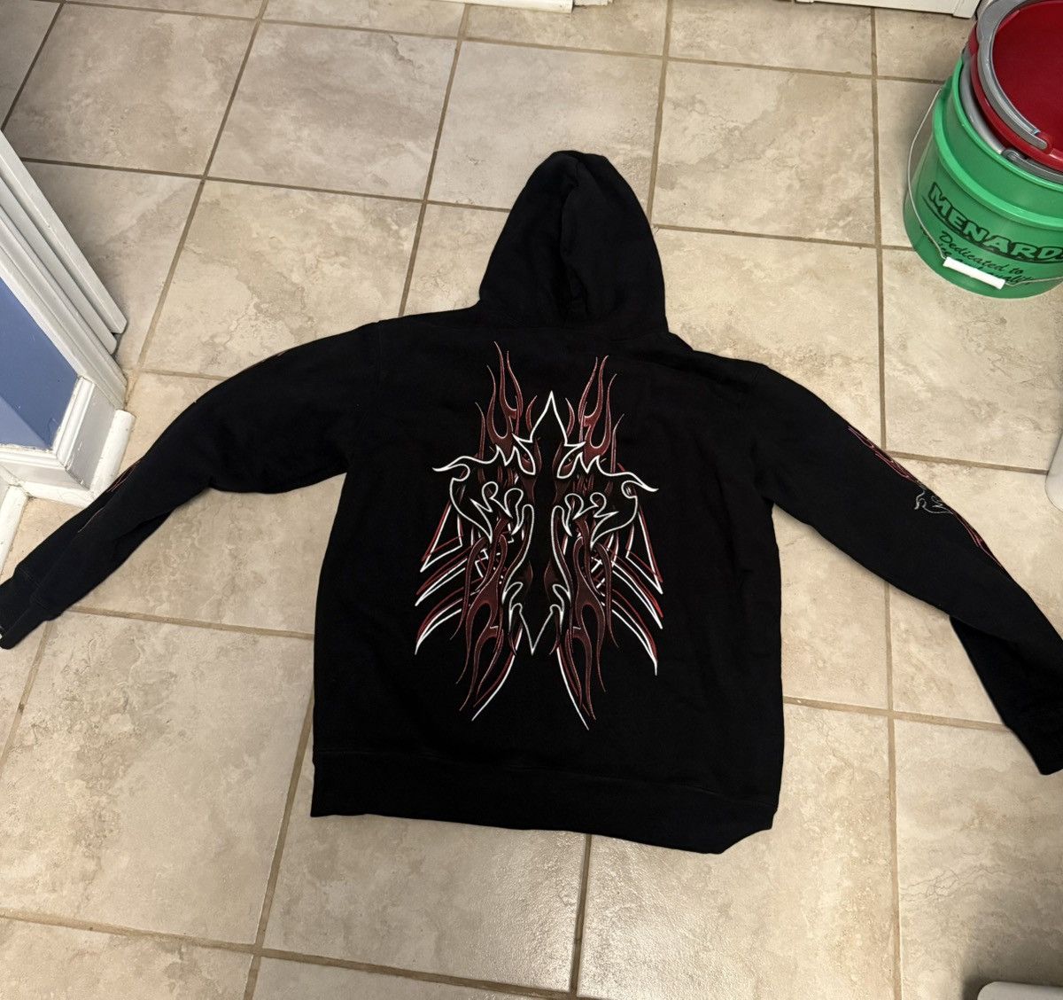 Revenge Revenge ‘Flaming Cross’ Hoodie Size US L / EU 52-54 / 3 - 2 Thumbnail