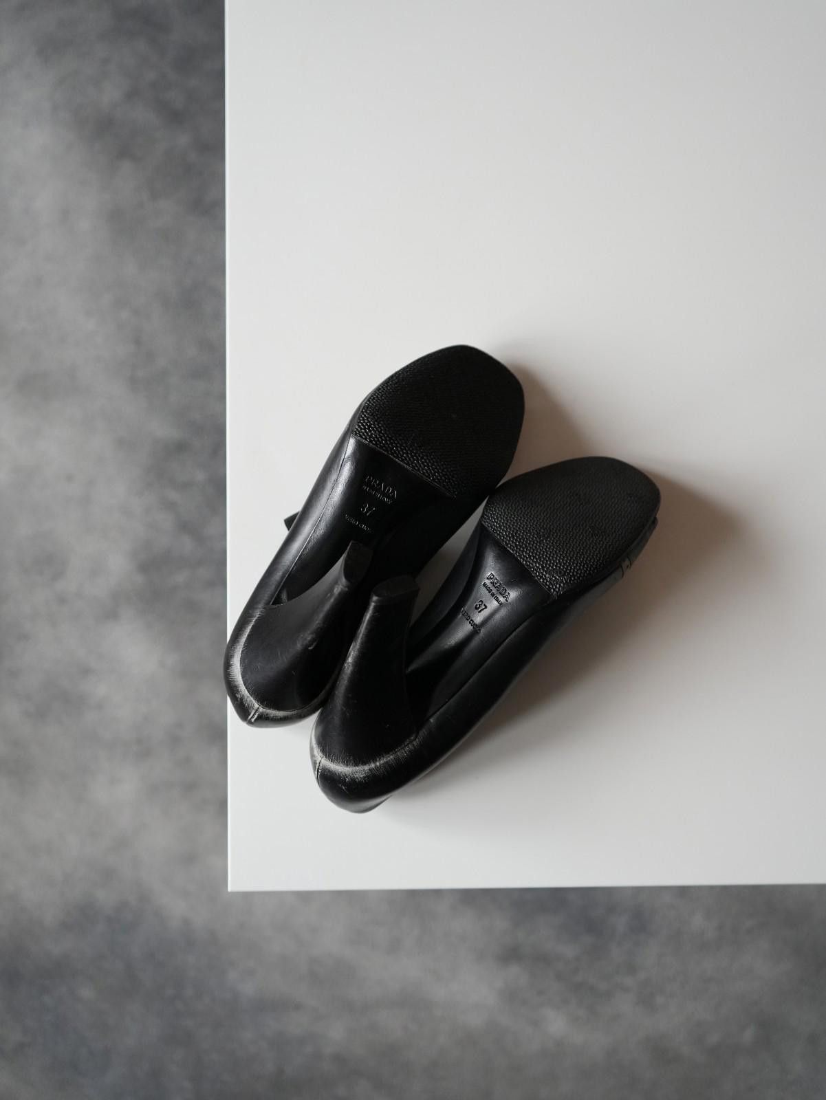 Prada FW 2007 Prada Distressed Leather Strap Open Toe Heel Pumps Size US 4 / IT 34 - 10 Thumbnail