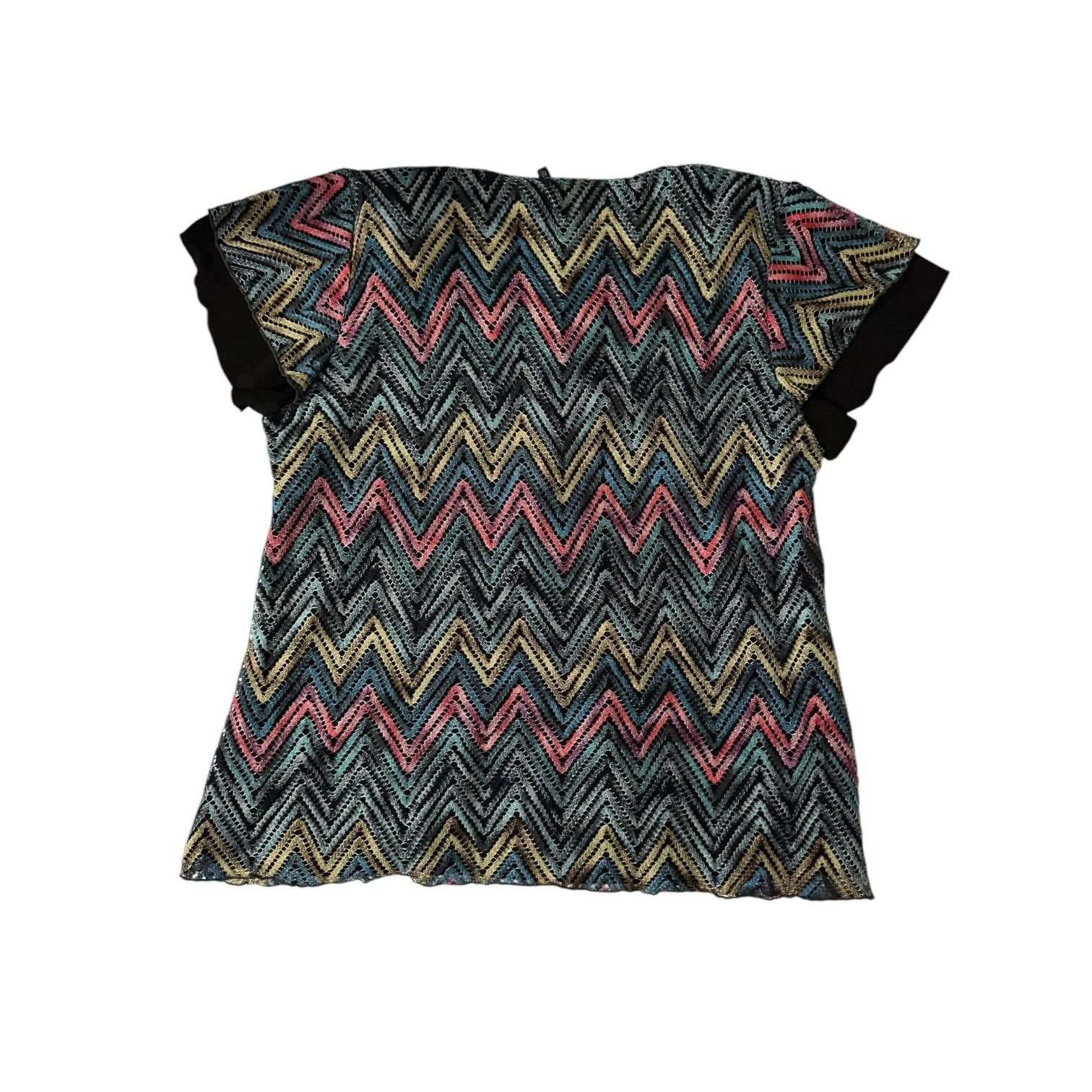 Other New Directions Woman Black Shirt w/ Embroidered Vest XL Size XL / US 12-14 / IT 48-50 - 5 Thumbnail