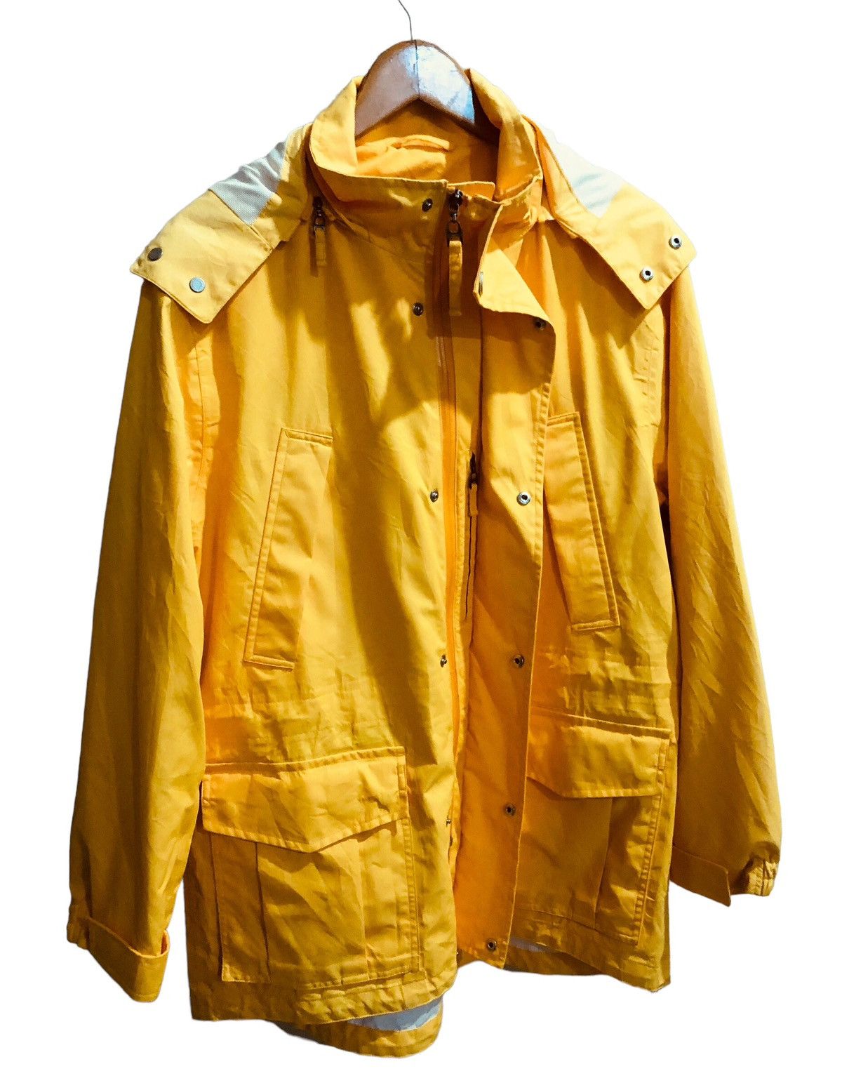 Burberry Burberry Yellow Drawstring Zipper Hoodie Jacket Size US L / EU 52-54 / 3 - 1 Thumbnail