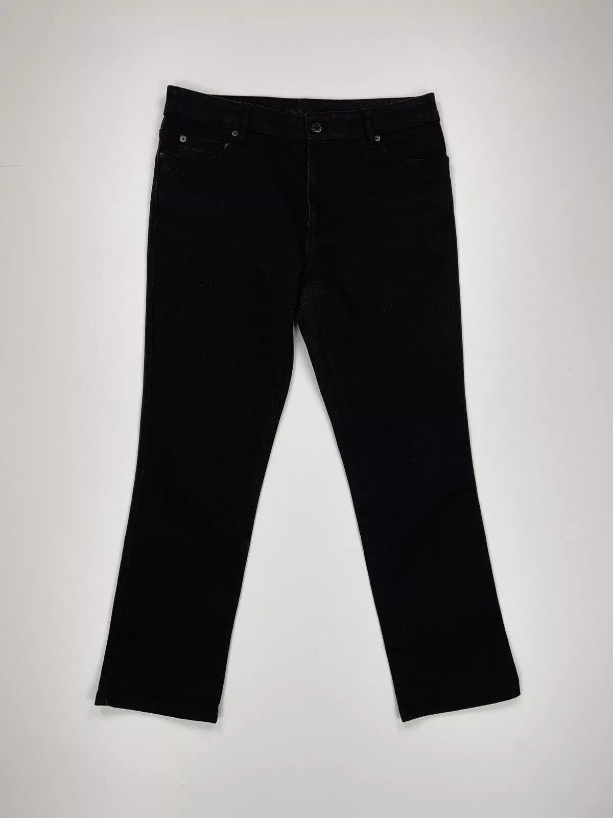 Prada PRADA Mens Tapered Jeans Black Denim Classic Trousers Basic Size US 31 - 10 Thumbnail