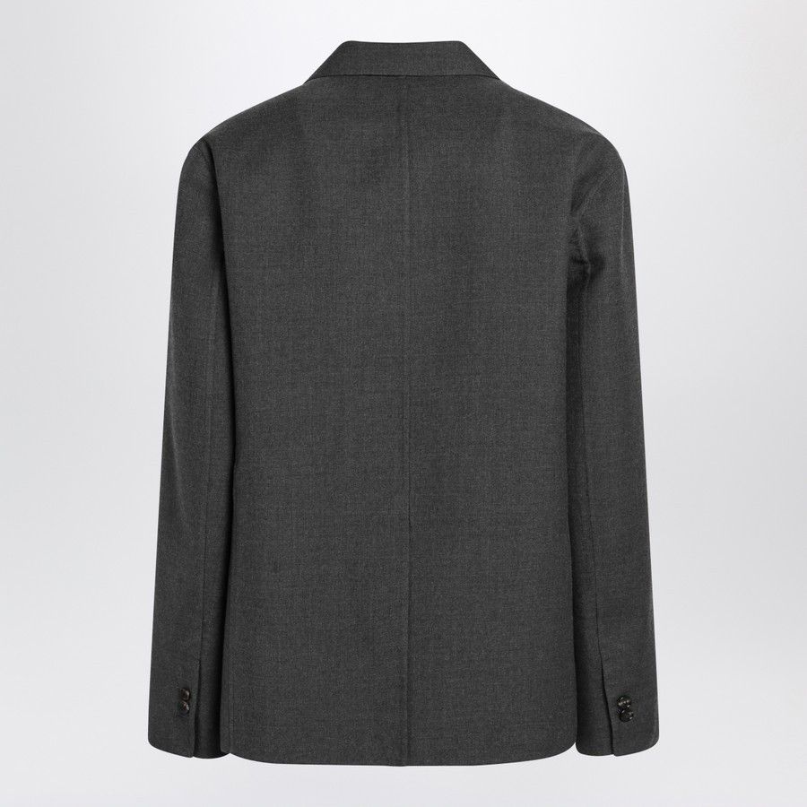 Bottega Veneta o1d2blof0825 Double-breasted Wool Jacket in Gray Size US M / EU 48-50 / 2 - 2 Thumbnail