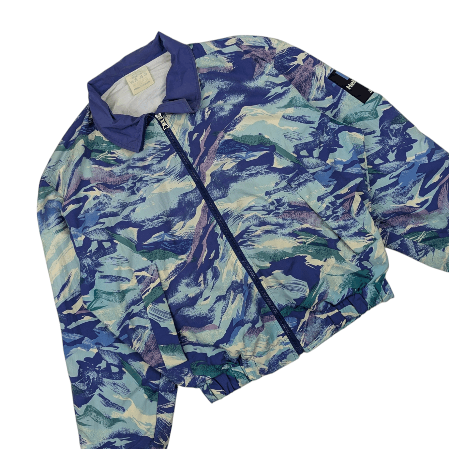 Helly Hansen × Vintage Vintage HELLY HANSEN Monogram Full Print Windbreaker Jacket Size US M / EU 48-50 / 2 - 3 Thumbnail