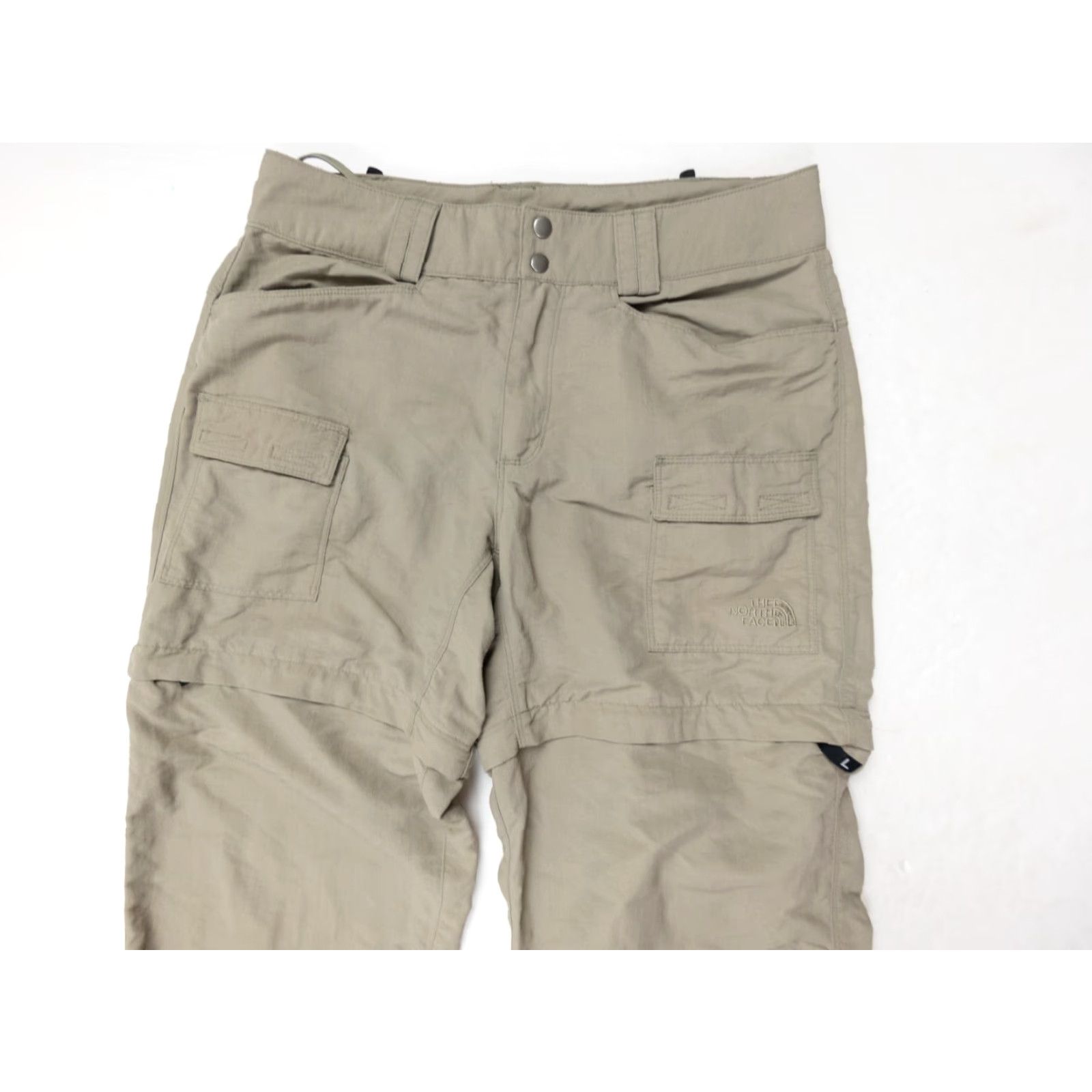 The North Face The North Face Womens Convertible Pants Cargo Nylon Beige 6 Regular Inseam 29" Outdoor Womens Size 28" / US 6 / IT 42 - 2 Thumbnail