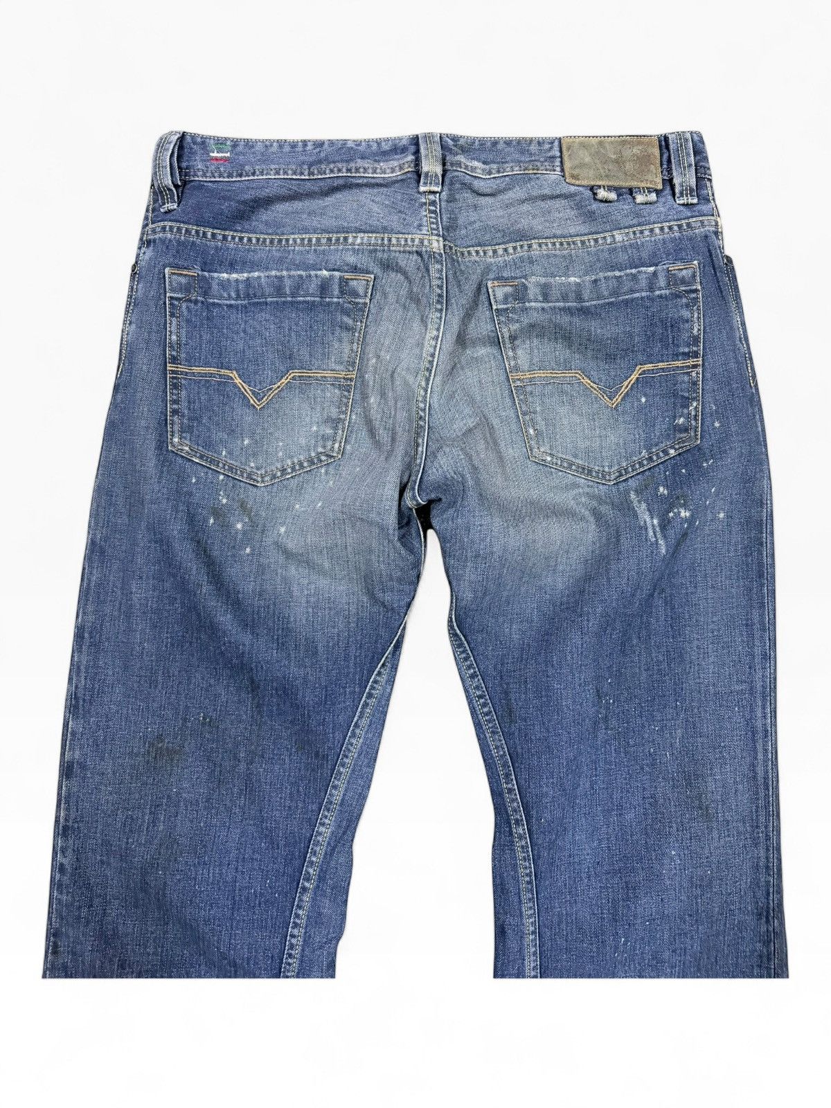 Diesel Authentic🔥Diesel Shazor Bell Bottom Wash Denim Size US 35 - 9 Thumbnail