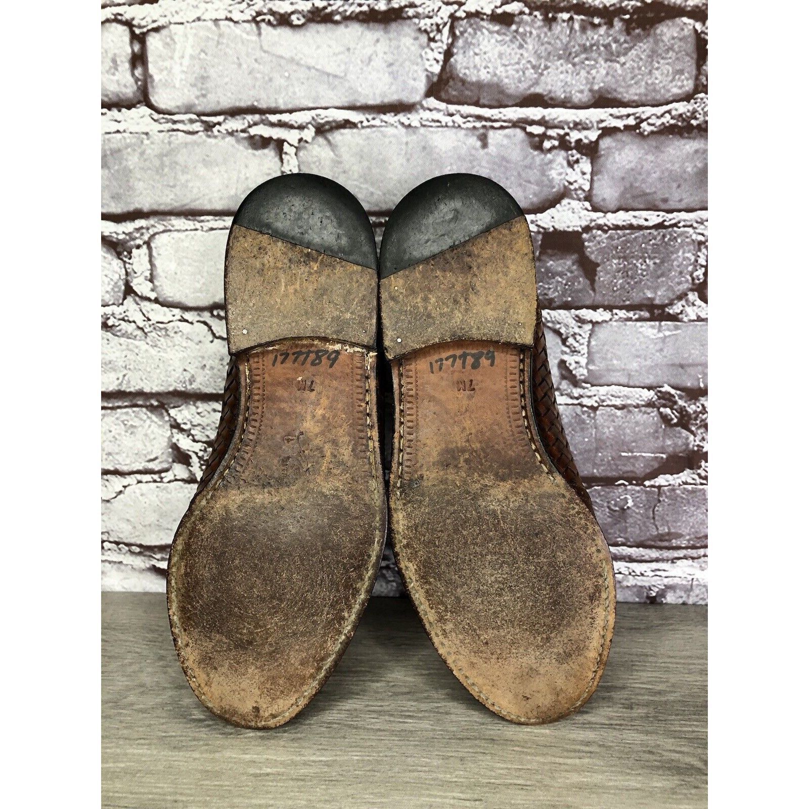 Mezlan Mezlan Alicante Brown Weave Leather Kiltie Tassel Dress Shoe Size US 7 / EU 40 - 6 Thumbnail
