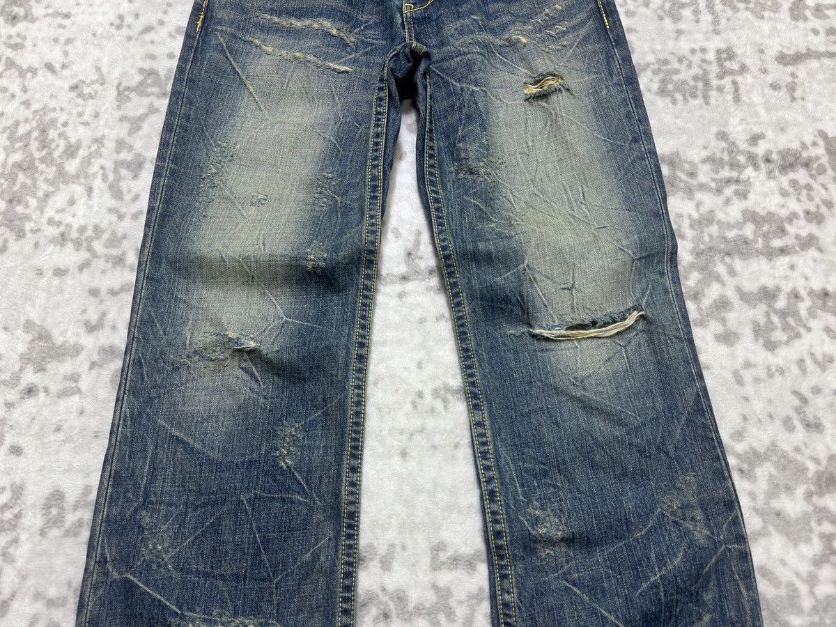 Undercover Vintage CO&LU Clawmark Distressed Back Pocket Print Denim Size US 29 - 6 Thumbnail