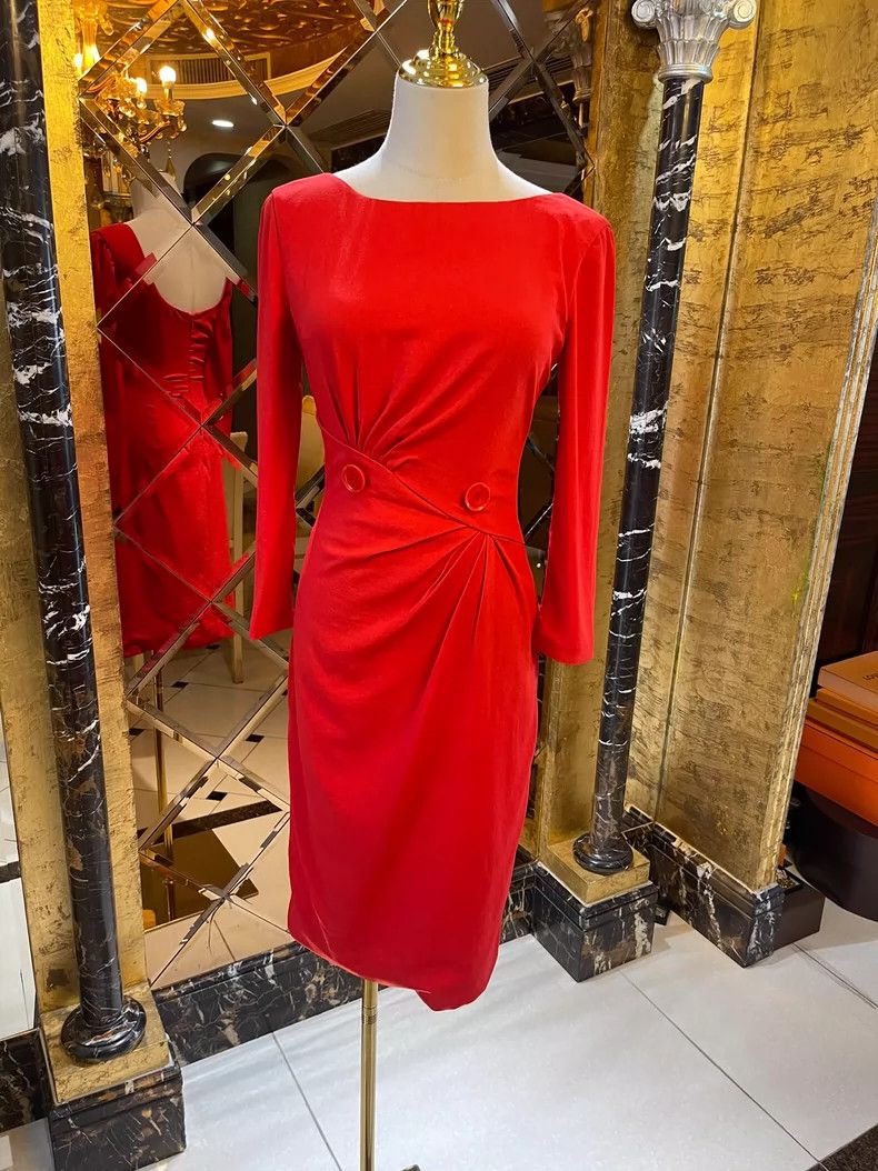 Versace Versace Marsh orange three-dimensional cut dress Size M / US 6-8 / IT 42-44 - 1 Thumbnail