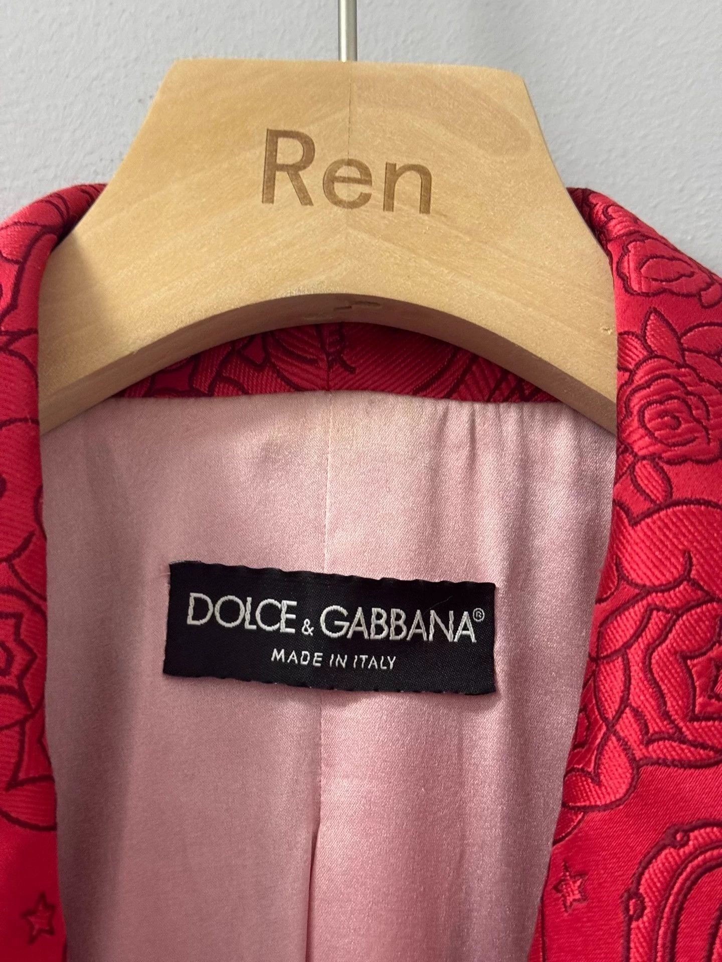 Dolce & Gabbana DOLCE & GABBANA 18FW Runway Angel Jacquard Satin Blazer Size M / US 6-8 / IT 42-44 - 4 Thumbnail