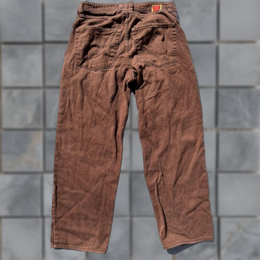 Empyre VINTAGE Girl's Empyre Jeans Brown Corduroy Logo 30 Street Hip Hop Embroidered Brown Corduroy Logo 30 Jeans Emypre Relax Mens Women Girls Boys Size 30" / US 8 / IT 44 - 1 Thumbnail