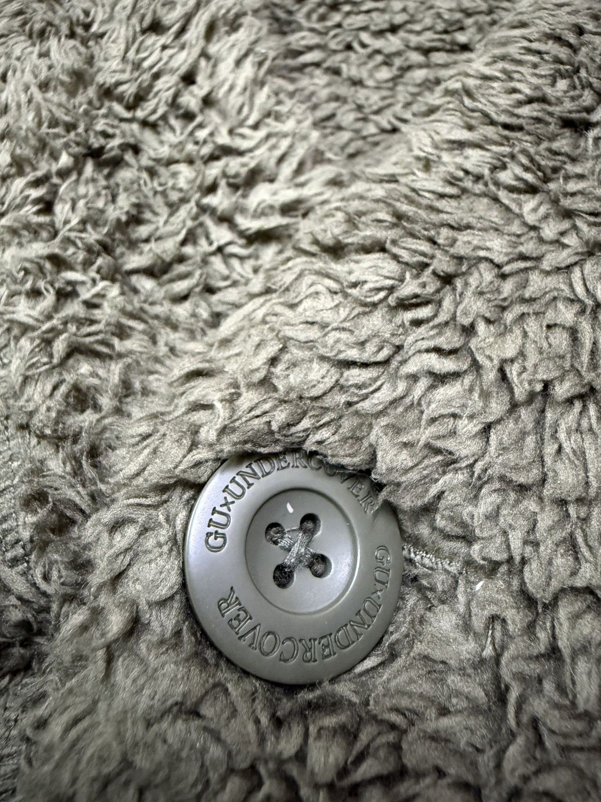 GU × Undercover Gu x Undercover Sherpa Fleece Cardigan Sweater Size US XL / EU 56 / 4 - 7 Thumbnail