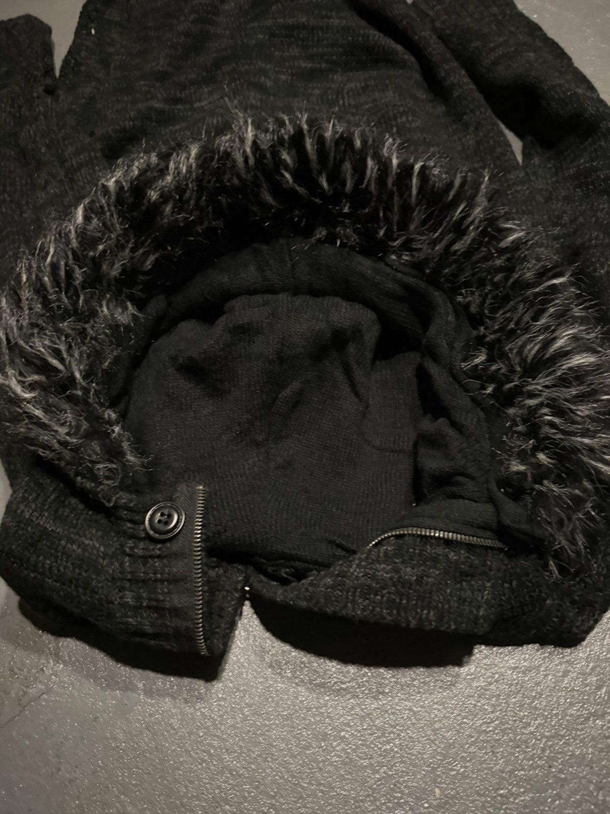In The Attic Knitted wool fur jacket Size L / US 10 / IT 46 - 3 Thumbnail