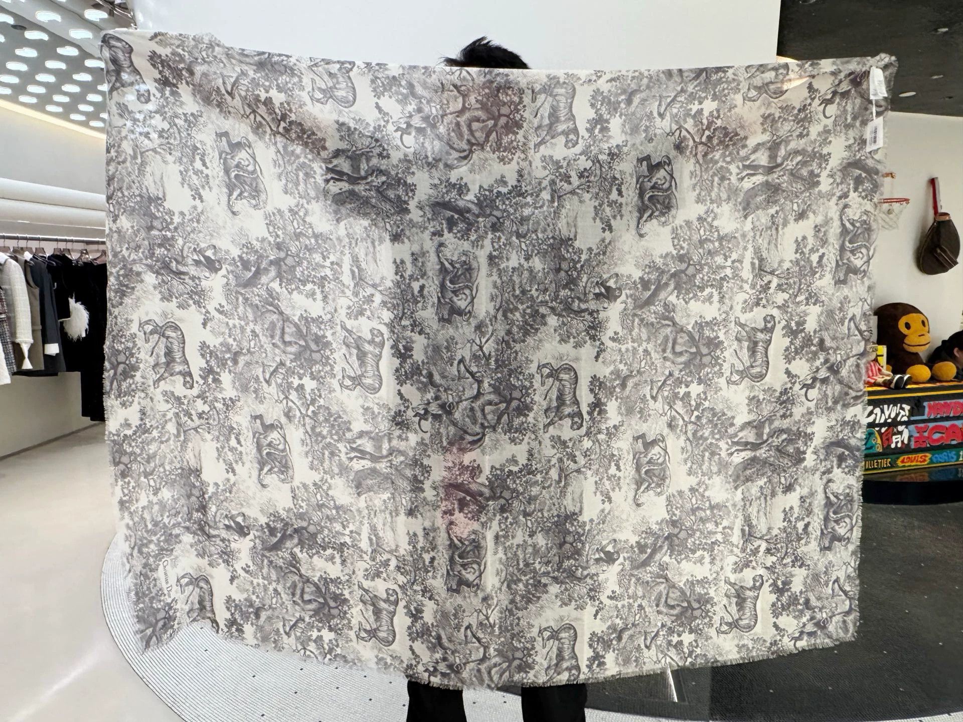 Dior Dior New Animal Jungle Cashmere Scarf Shawl Size ONE SIZE - 7 Thumbnail