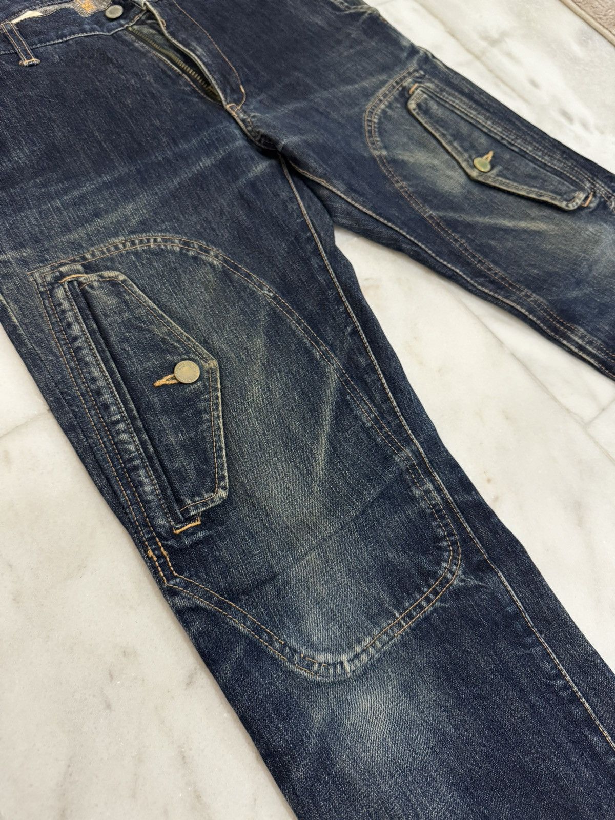 Comme des Garcons Homme AD 2001 Cdg Homme Cargo Jeans Size US 31 - 4 Thumbnail