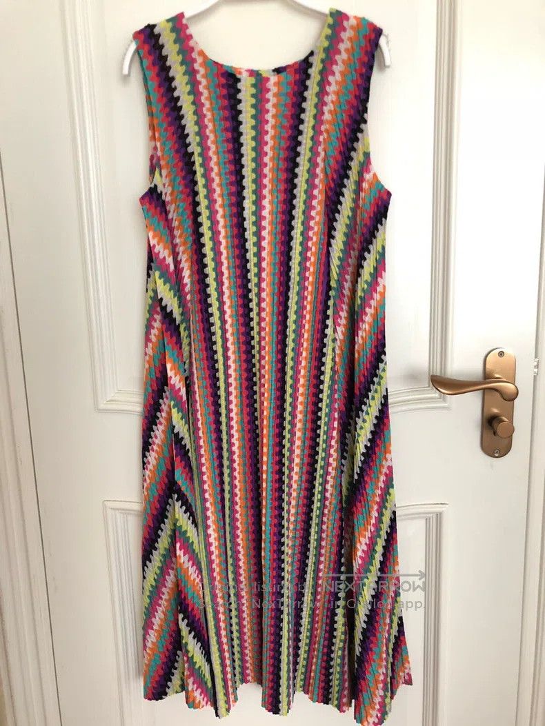 Issey Miyake Issey Miyake Rainbow Dress Size L / US 10 / IT 46 - 2 Thumbnail