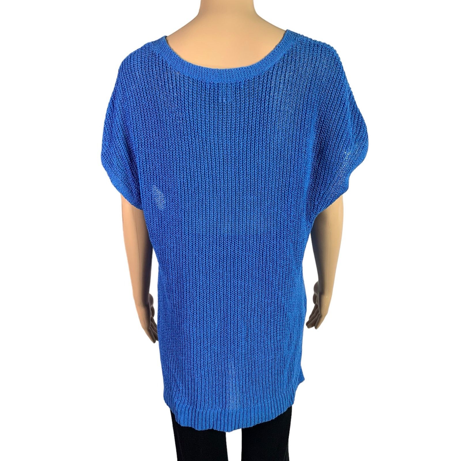 Tommy Bahama Tommy Bahama Women's Size Large Knit Sweater Top Linen Blend Size L / US 10 / IT 46 - 6 Thumbnail