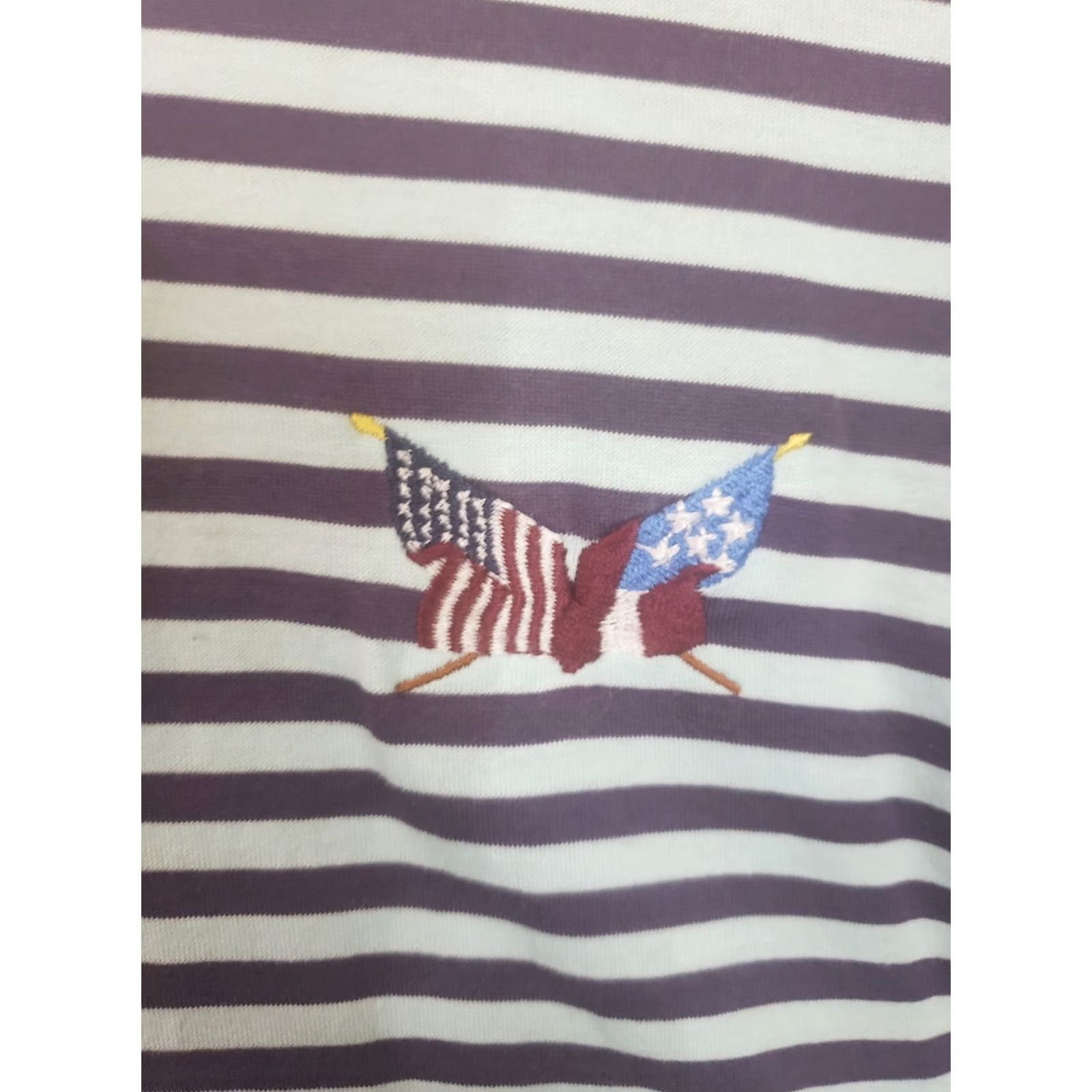 Peter Millar Peter Millar Golf Polo Shirt Men's L Purple Teal Striped 100% Cotton Cotton Size US L / EU 52-54 / 3 - 6 Thumbnail