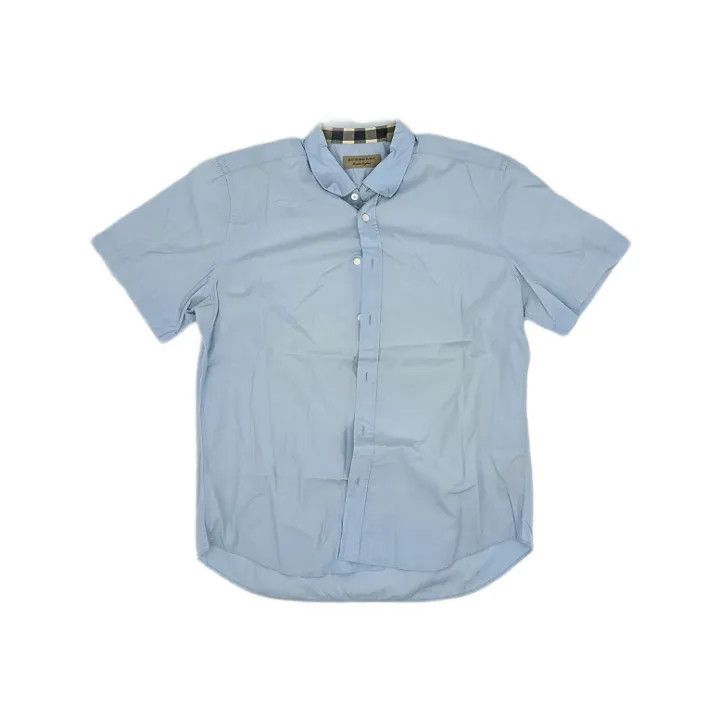 Burberry Burberry Casual Solid Short Sleeve Shirt 0079 Size L / US 10 / IT 46 - 1 Thumbnail