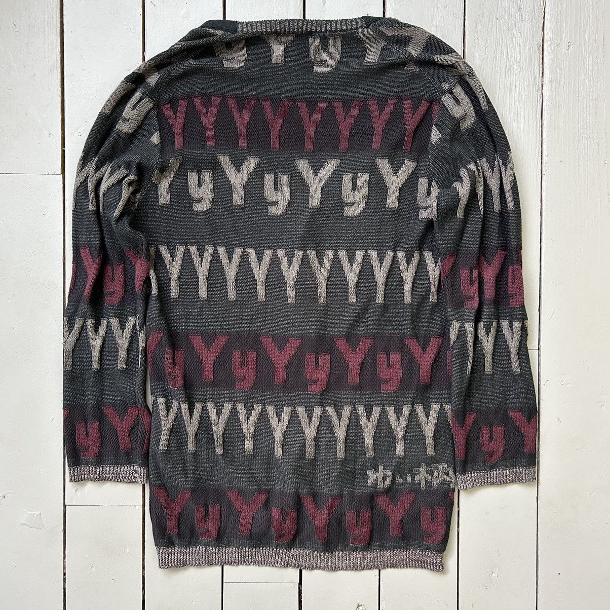 Yohji Yamamoto SS22 Pour Homme All Over Ys Cardigan Size US M / EU 48-50 / 2 - 4 Thumbnail