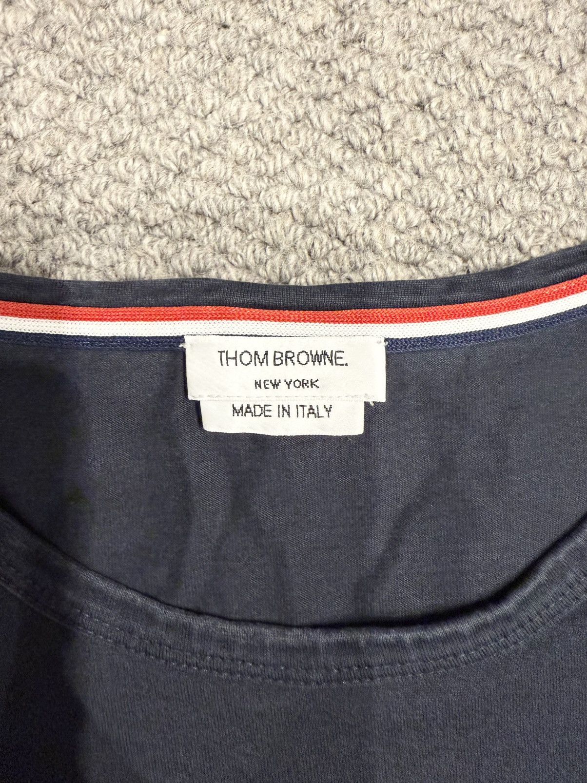 THOM BROWNE POCKET TEE