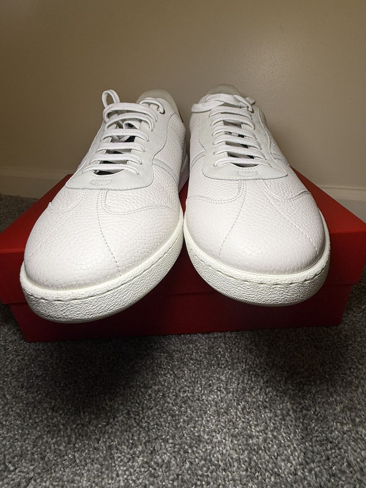 Salvatore Ferragamo Low Top Signature Sneakers Size US 12 / EU 45 - 10 Thumbnail