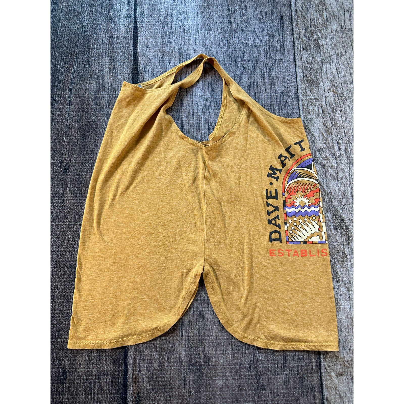 Next Level Apparel Dave Matthews Band Palm Tree Yellow Tank Top Size Large Size L / US 10 / IT 46 - 6 Thumbnail