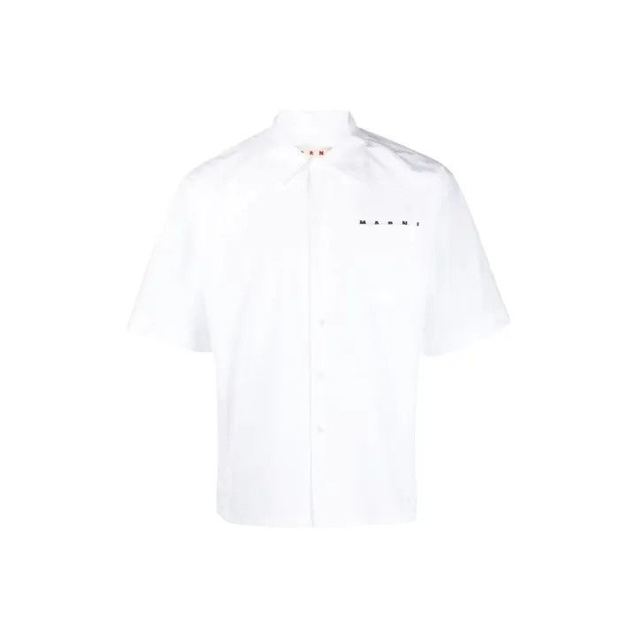 Marni Marni SS23 Logo Print Short Sleeve Shirt Size US M / EU 48-50 / 2 - 1 Thumbnail