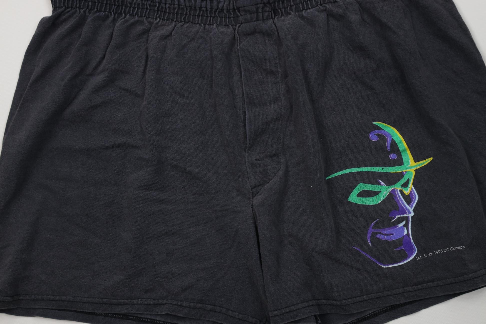 Vintage Vintage 90s Batman The Riddler Above Knee Short Shorts USA Size US 34 / EU 50 - 3 Thumbnail