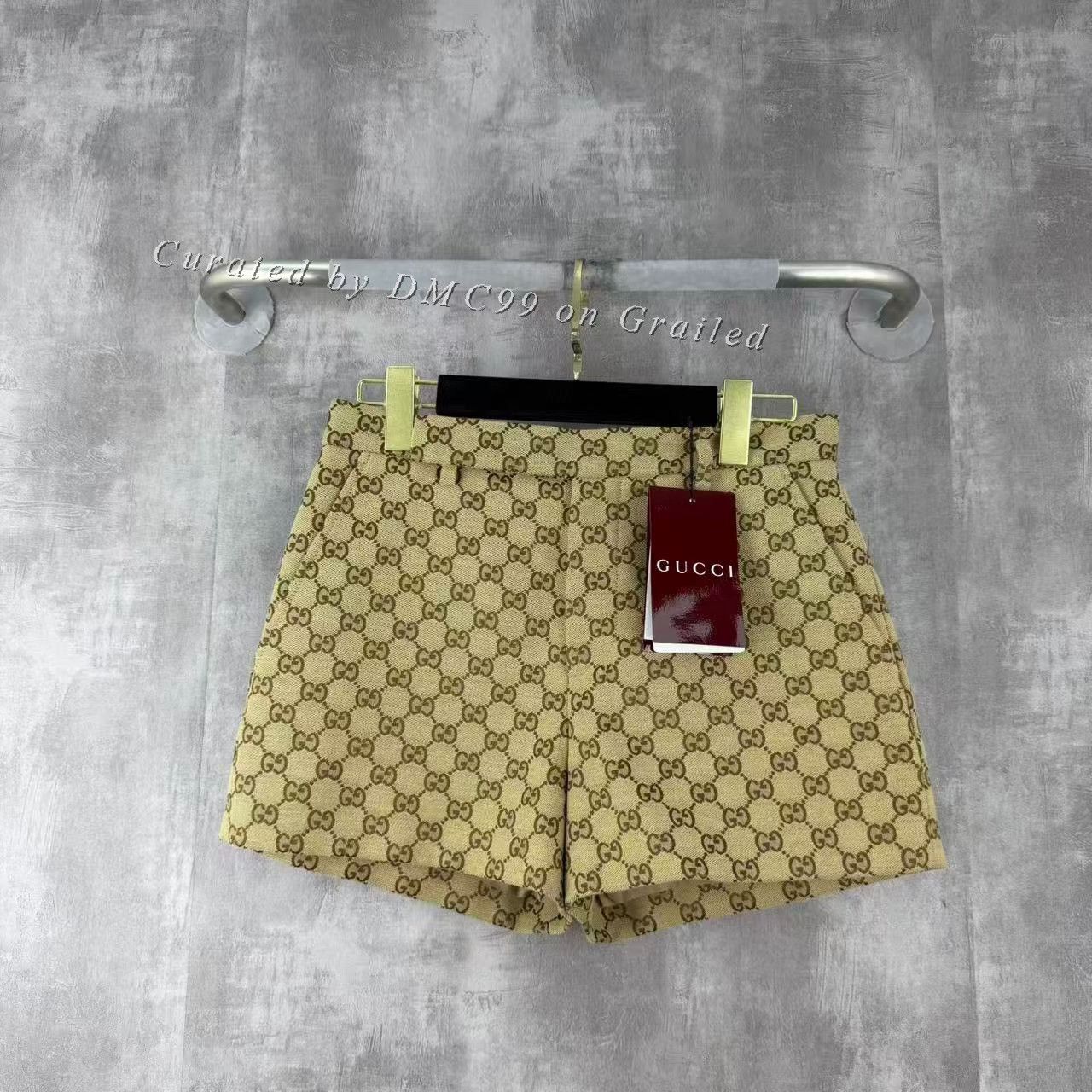Gucci Gucci New GG Monogram Denim Shorts Size 38" / US 16 / IT 52 - 1 Thumbnail