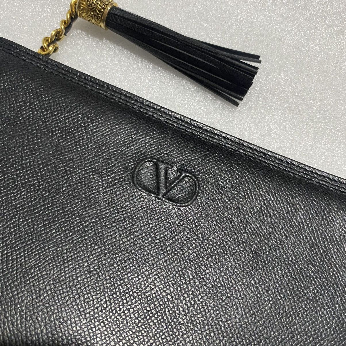 Valentino Valentino Garavani Clutch Black Leather Size ONE SIZE - 3 Thumbnail