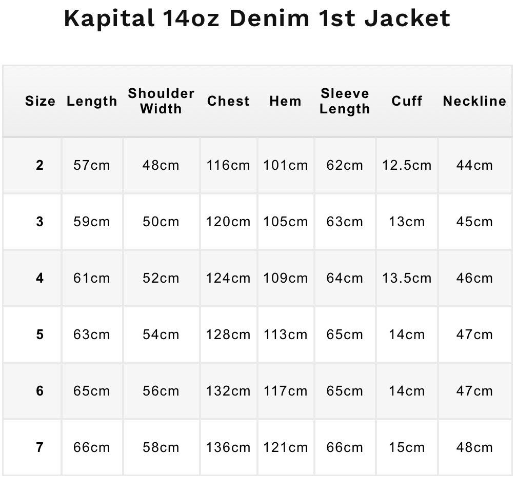Kapital (SIZE 6) Kapital 14oz Denim T Back 1st Jacket | Grailed