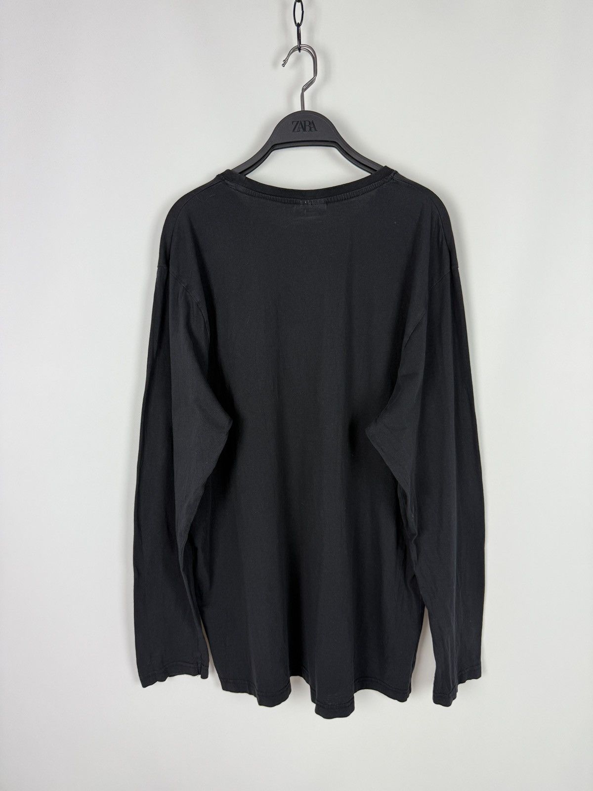 Vintage Y2K Vintage Whale Faded Black Blank Long Sleeve Shirt XXL Size US XXL / EU 58 / 5 - 5 Thumbnail
