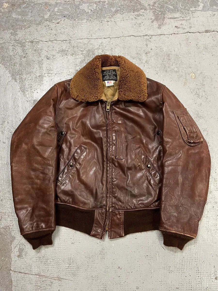 Avirex 1980s Avirex Shearling Brown Leather Bomber Jacket Size US M / EU 48-50 / 2 - 1 Thumbnail
