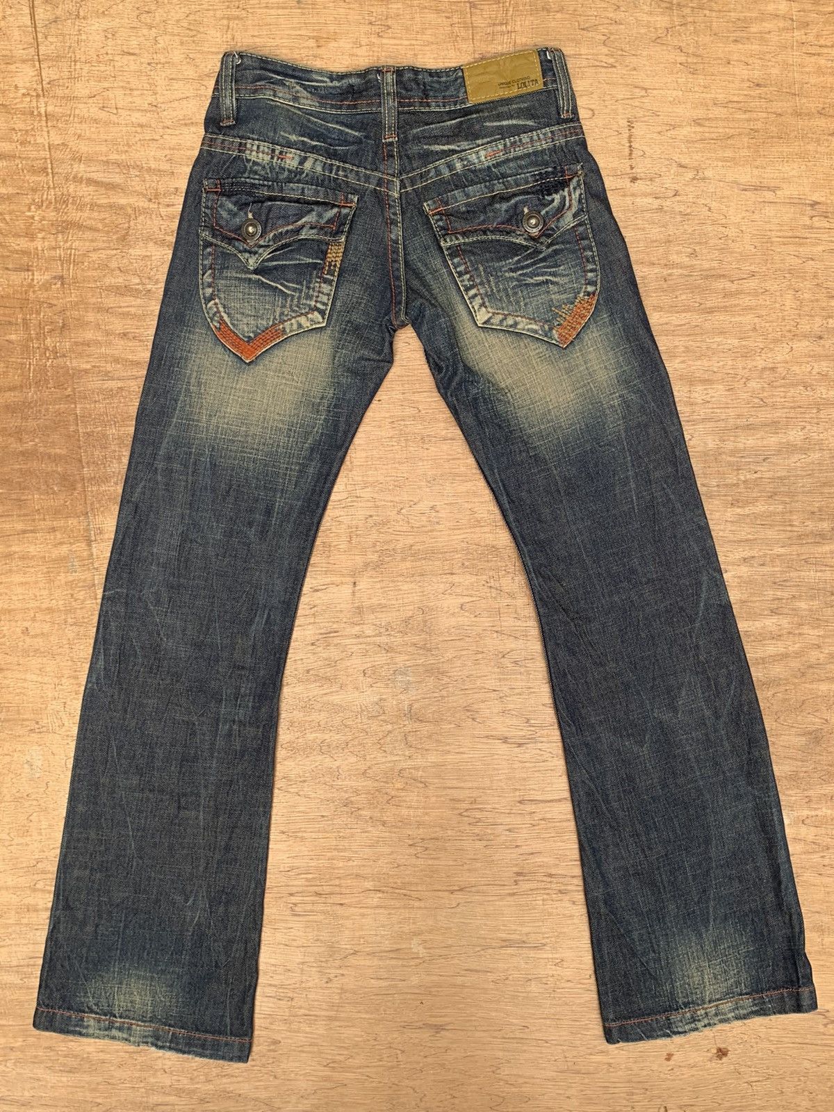Lolita Jeans Rare.. by concert of the LOLITA’S Flare Denim Jeans Pants Size US 28 / EU 44 - 6 Thumbnail