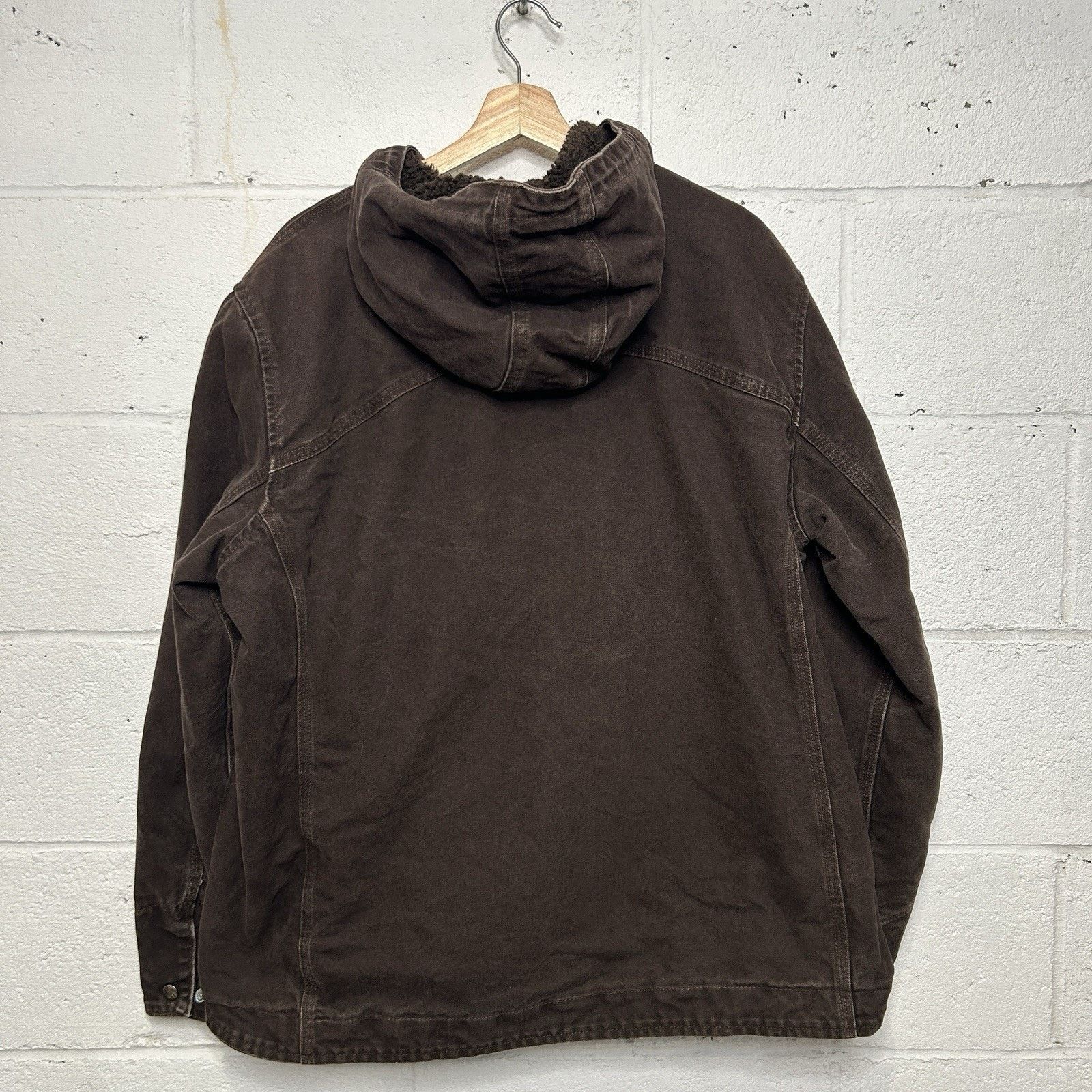 Carhartt Carhartt Sandstone Sherpa-Lined Berkley Jacket “Dark Brown” Size XL / US 12-14 / IT 48-50 - 2 Thumbnail