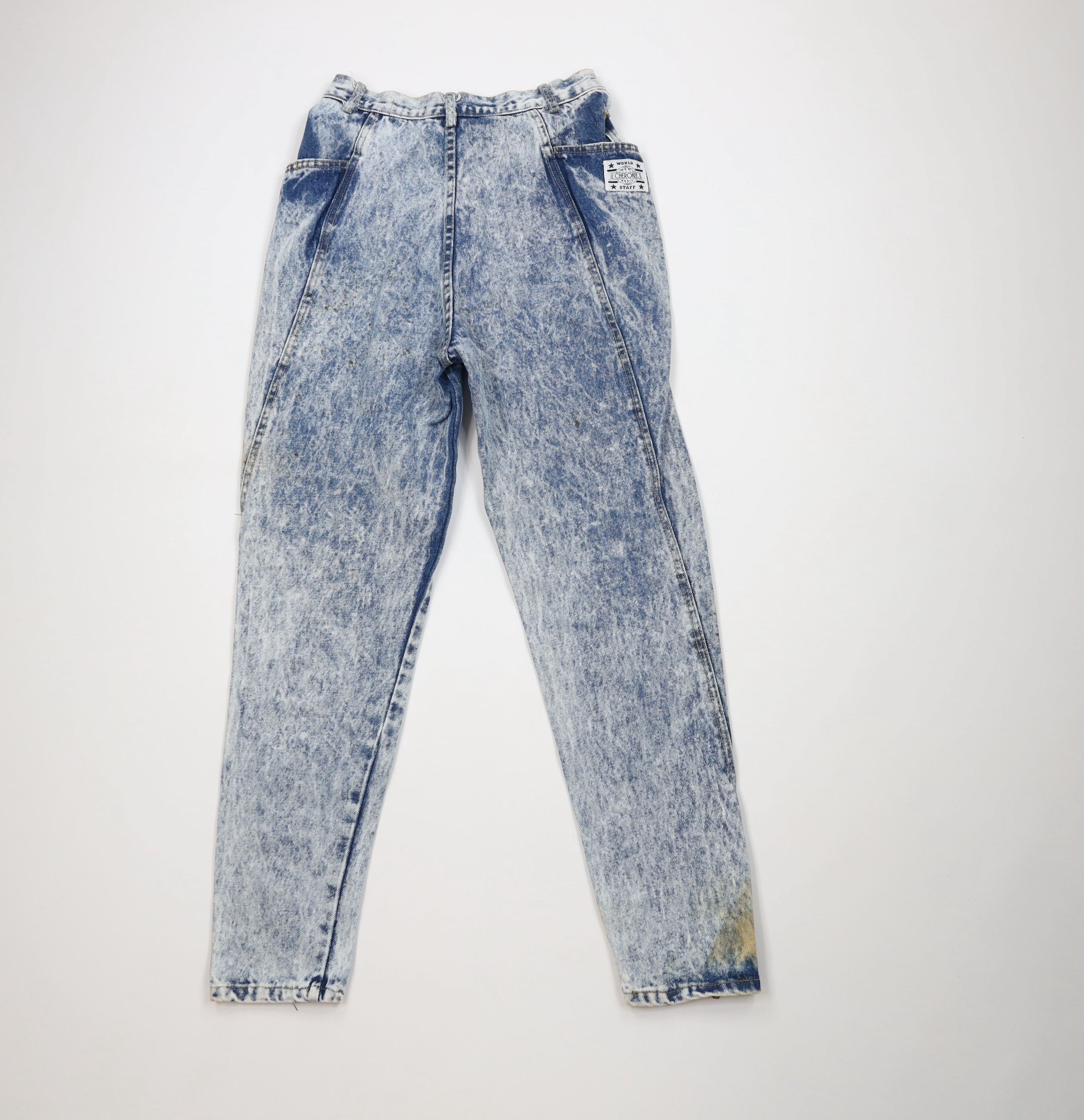 Vintage Vintage 70s Streetwear Acid Wash Zip Cuff Denim Jeans USA Size 34" / US 12 / IT 48 - 11 Thumbnail