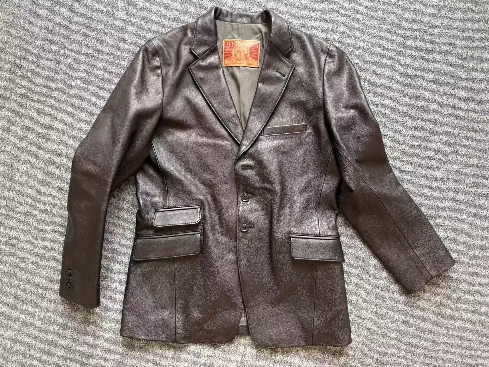FrizmWORKS Tenjin Works CJ02 Leather Jacket Size US S / EU 44-46 / 1 - 1 Thumbnail
