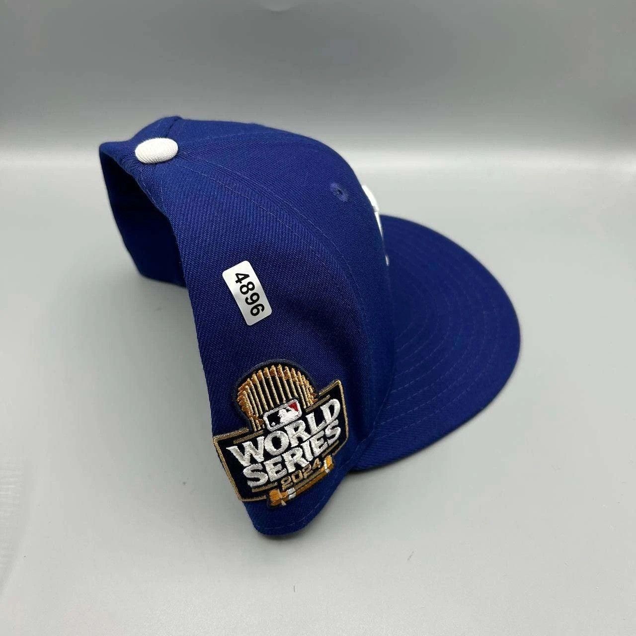 New Era Los Angeles LA Dodgers Hat Men 7 1/8 Blue MLB Fitted Cap Size ONE SIZE - 10 Thumbnail