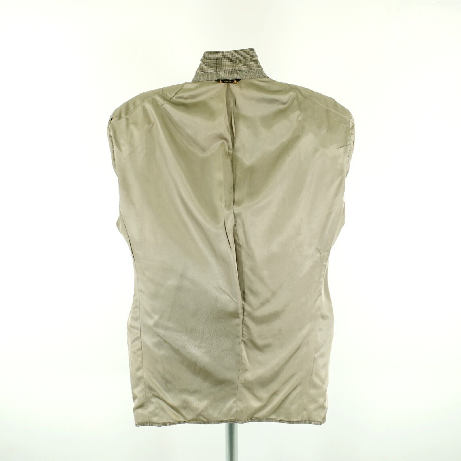 Austin Reed DAMAGED Austin Reed Wool Tan Glen Plaid 2 Button Blazer 42R Size 42R - 14 Thumbnail